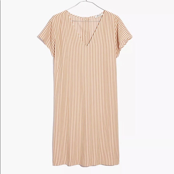 Madewell Button-Back Easy Dress in Stripe - Picture 5 of 8